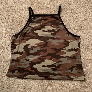 Camo Crop Top